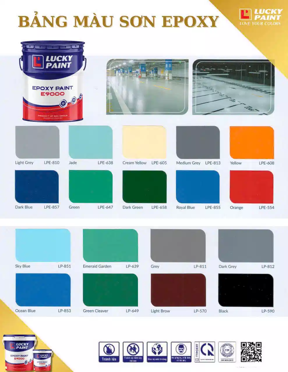 Bảng màu sơn Epoxy